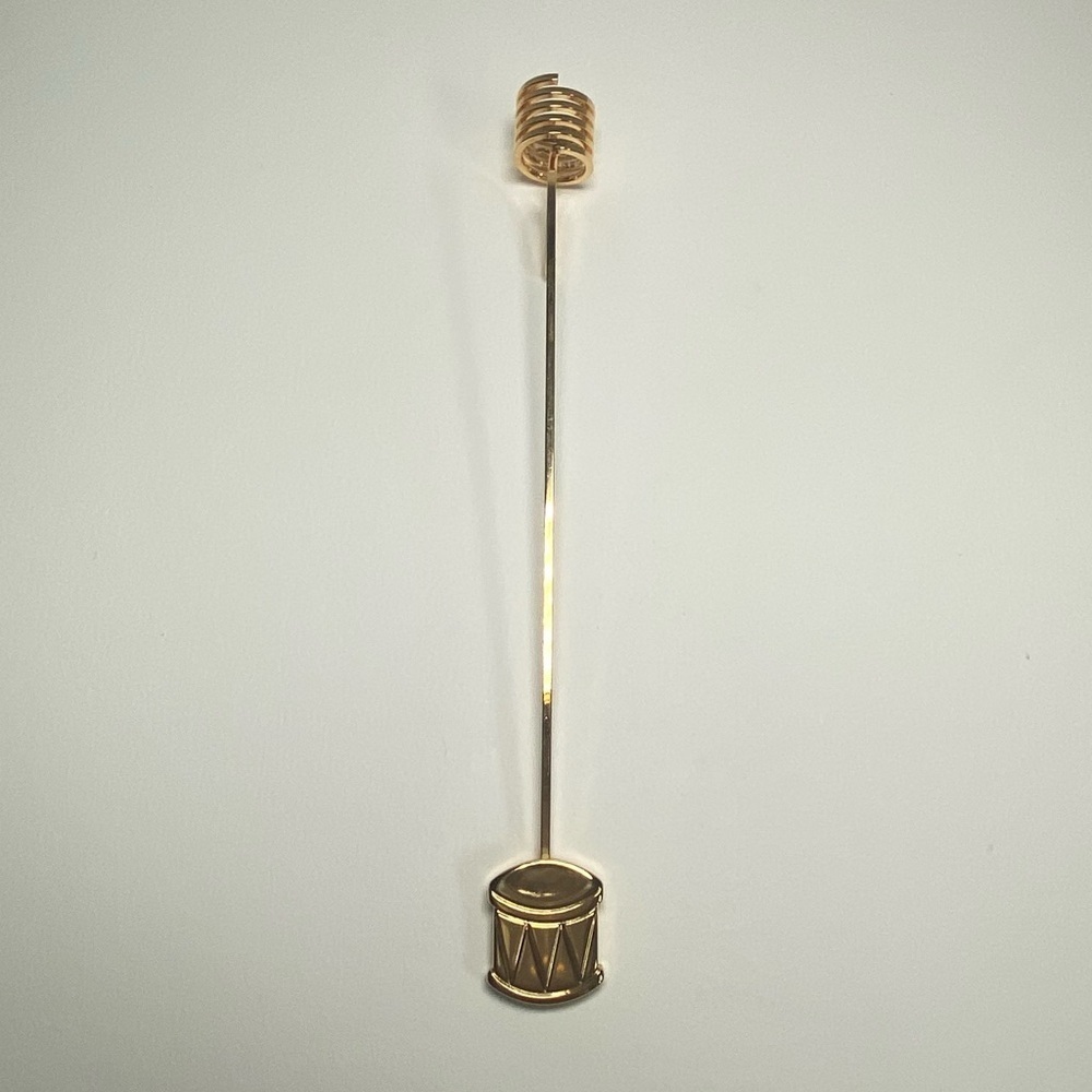 Georg Jensen Gold Plated Candleholder Drum design by Andreas Made in Denmark - Picture 7 of 11